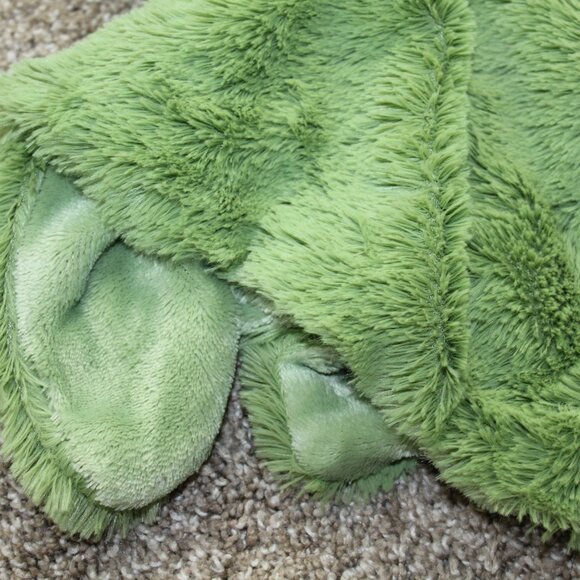 Oobles Dinosaur Plush Security Blanket Lovey Baby Boys Dino Rattle Toy Green NWT - Picture 3 of 4